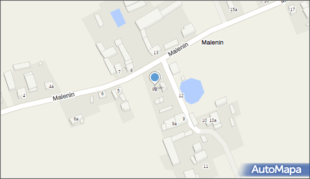 Malenin, Malenin, 9B, mapa Malenin