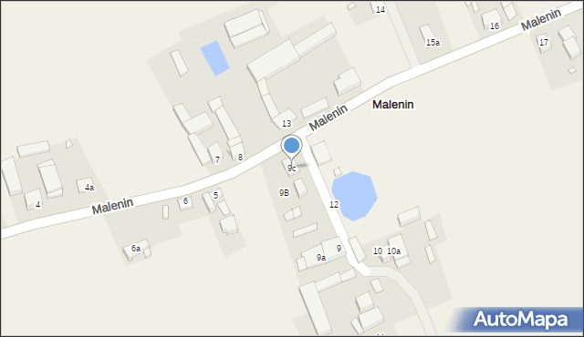 Malenin, Malenin, 9c, mapa Malenin