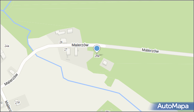 Malerzów, Malerzów, 26a, mapa Malerzów