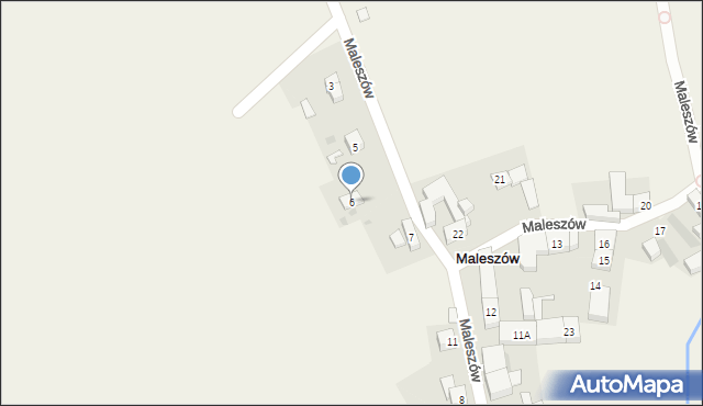 Maleszów, Maleszów, 6, mapa Maleszów