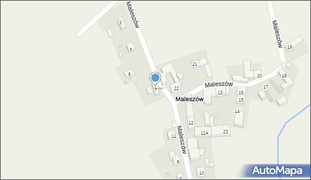 Maleszów, Maleszów, 7, mapa Maleszów