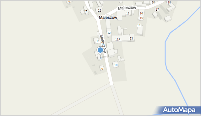 Maleszów, Maleszów, 8, mapa Maleszów