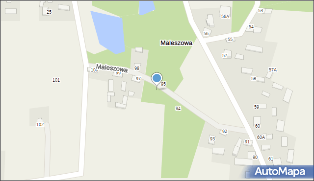 Maleszowa, Maleszowa, 96, mapa Maleszowa