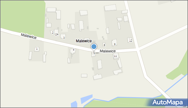 Malewice, Malewice, 7, mapa Malewice