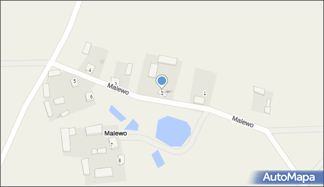 Malewo, Malewo, 2, mapa Malewo