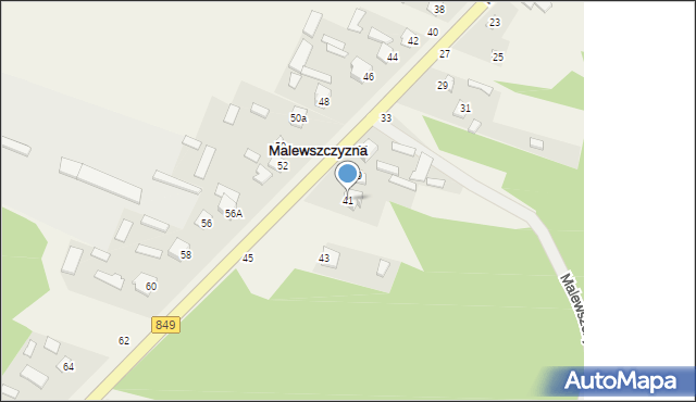 Malewszczyzna, Malewszczyzna, 41, mapa Malewszczyzna