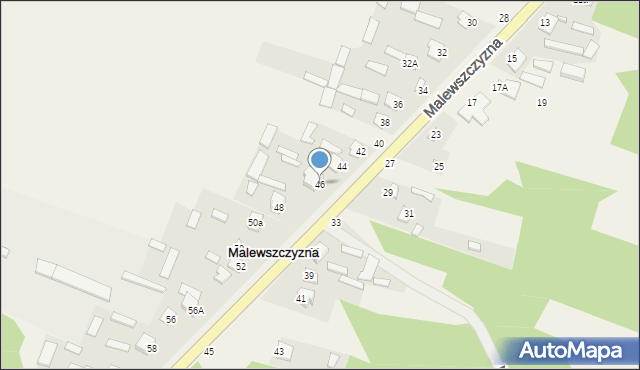 Malewszczyzna, Malewszczyzna, 46, mapa Malewszczyzna