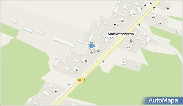 Malewszczyzna, Malewszczyzna, 56, mapa Malewszczyzna