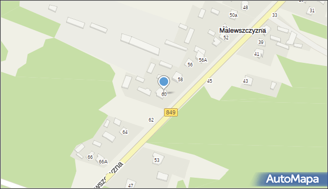 Malewszczyzna, Malewszczyzna, 60, mapa Malewszczyzna