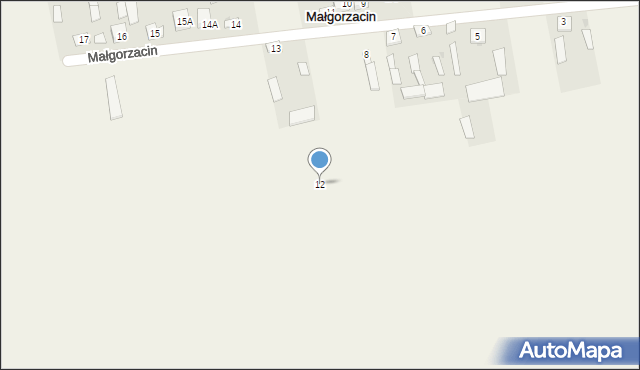 Małgorzacin, Małgorzacin, 12, mapa Małgorzacin