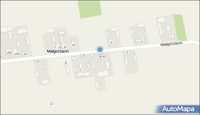 Małgorzacin, Małgorzacin, 5, mapa Małgorzacin