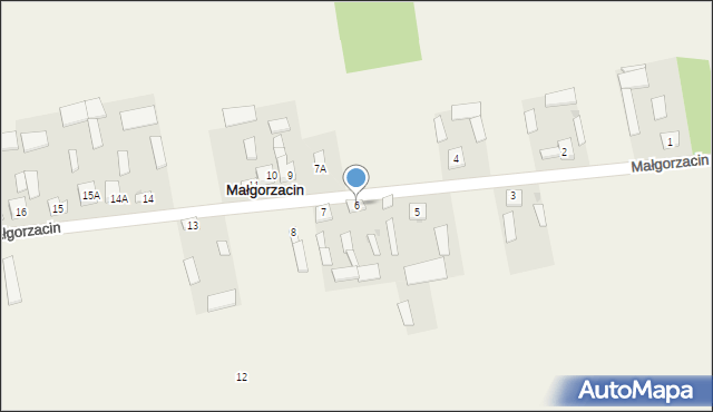 Małgorzacin, Małgorzacin, 6, mapa Małgorzacin