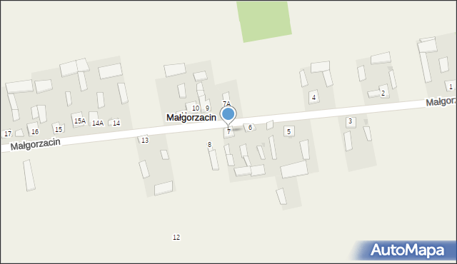 Małgorzacin, Małgorzacin, 7, mapa Małgorzacin