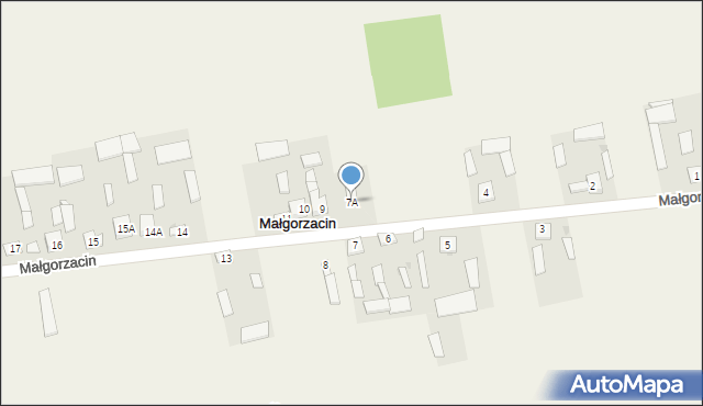 Małgorzacin, Małgorzacin, 7A, mapa Małgorzacin