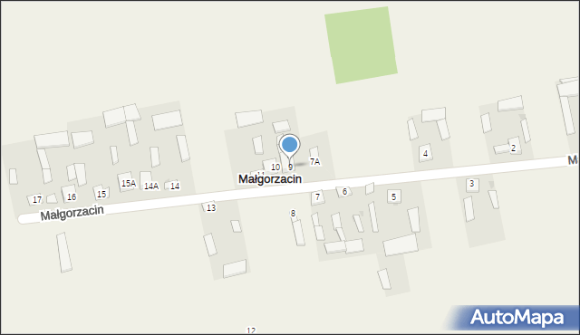 Małgorzacin, Małgorzacin, 9, mapa Małgorzacin