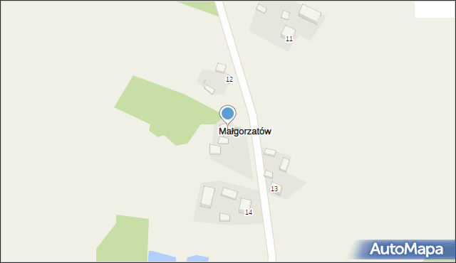 Małgorzatów, Małgorzatów, 12a, mapa Małgorzatów