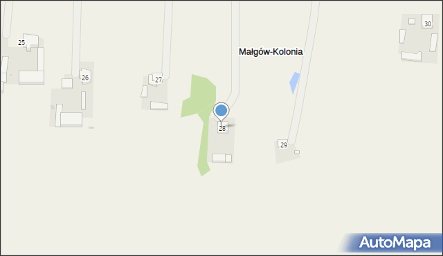 Małgów-Kolonia, Małgów-Kolonia, 28, mapa Małgów-Kolonia