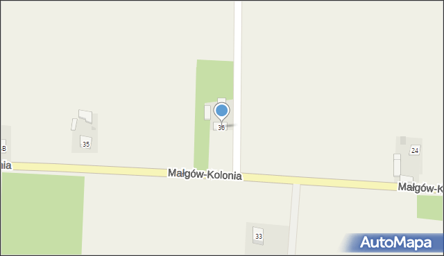 Małgów-Kolonia, Małgów-Kolonia, 36, mapa Małgów-Kolonia