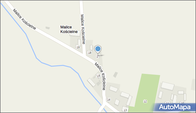 Malice Kościelne, Malice Kościelne, 17, mapa Malice Kościelne