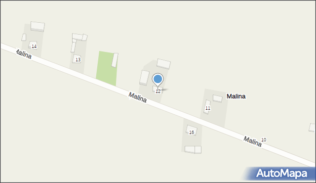Malina, Malina, 12, mapa Malina