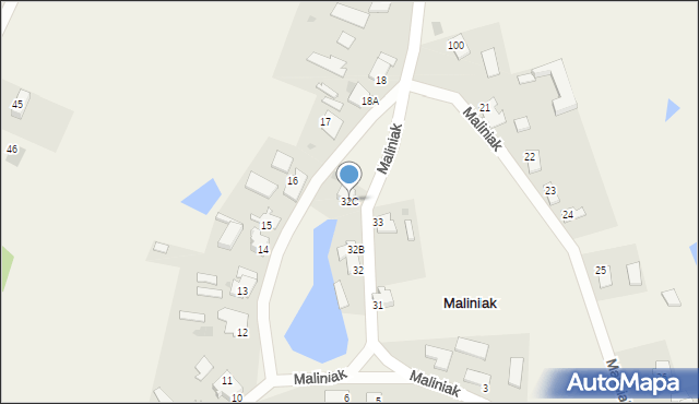 Maliniak, Maliniak, 32C, mapa Maliniak