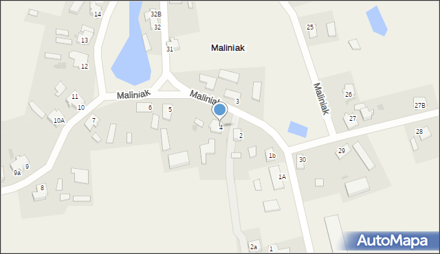 Maliniak, Maliniak, 4, mapa Maliniak