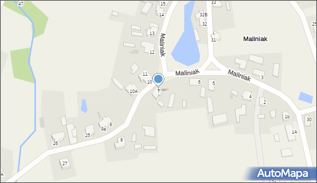 Maliniak, Maliniak, 7, mapa Maliniak
