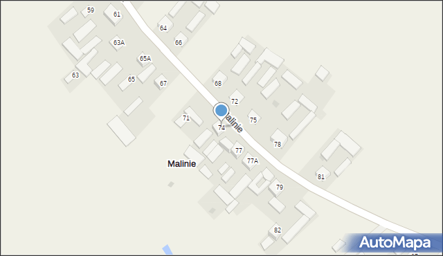 Malinie, Malinie, 74, mapa Malinie