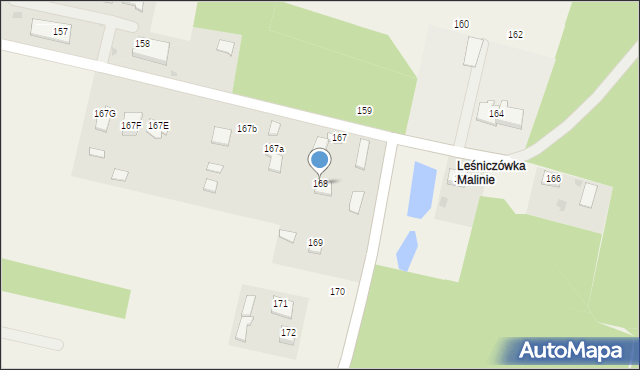 Malinie, Malinie, 168, mapa Malinie