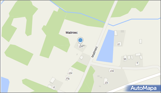 Maliniec, Maliniec, 12A, mapa Maliniec