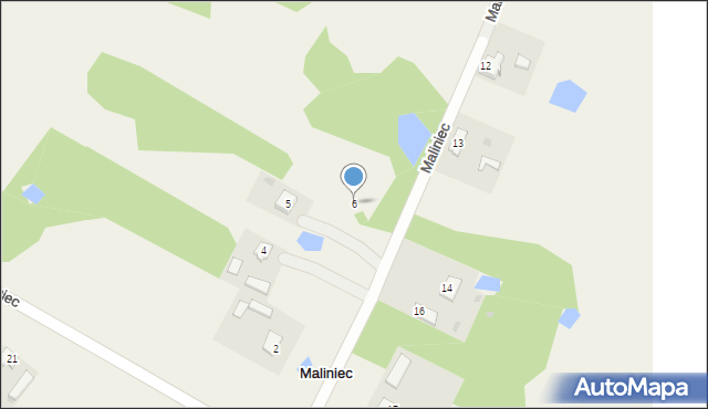 Maliniec, Maliniec, 6, mapa Maliniec