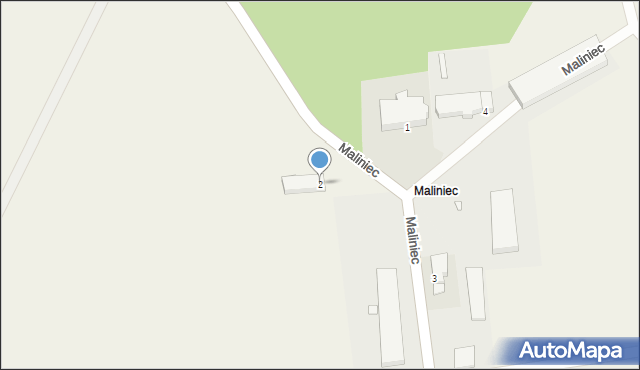 Maliniec, Maliniec, 2, mapa Maliniec