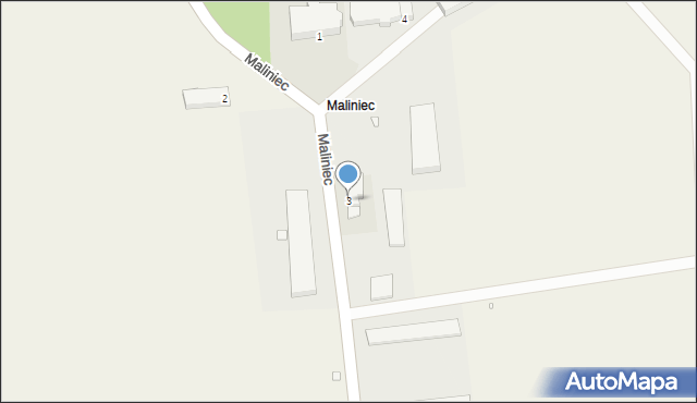 Maliniec, Maliniec, 3, mapa Maliniec