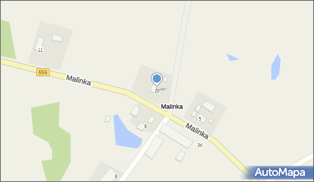 Malinka, Malinka, 10, mapa Malinka
