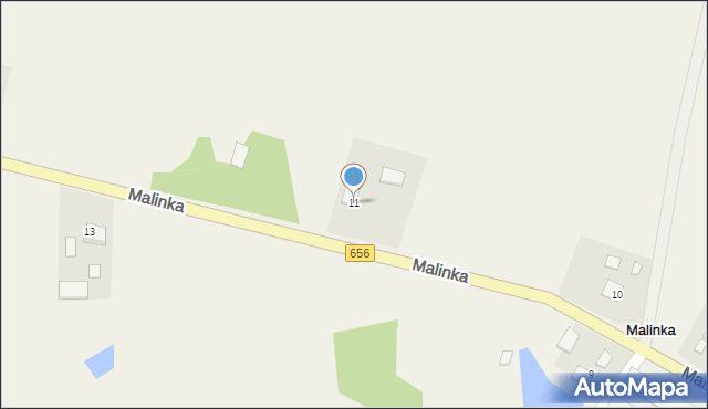 Malinka, Malinka, 11, mapa Malinka