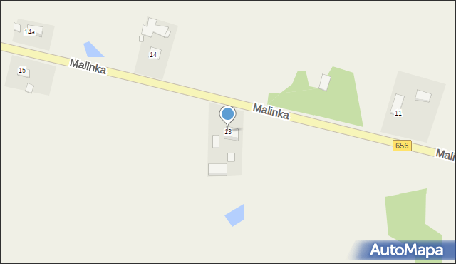 Malinka, Malinka, 13, mapa Malinka