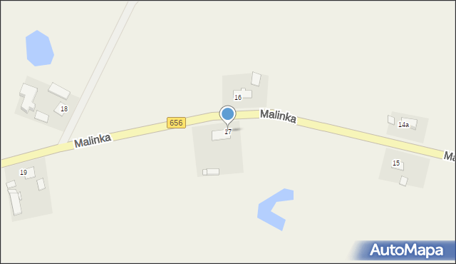 Malinka, Malinka, 17, mapa Malinka