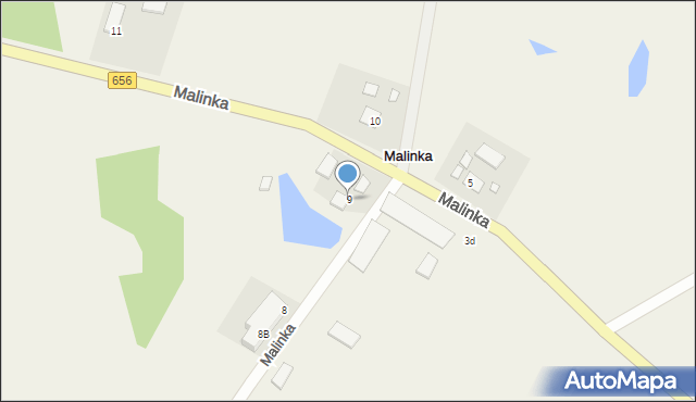 Malinka, Malinka, 9, mapa Malinka