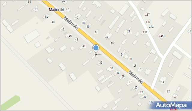 Malinniki, Malinniki, 37, mapa Malinniki