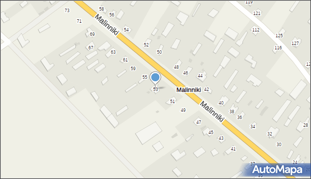 Malinniki, Malinniki, 53, mapa Malinniki