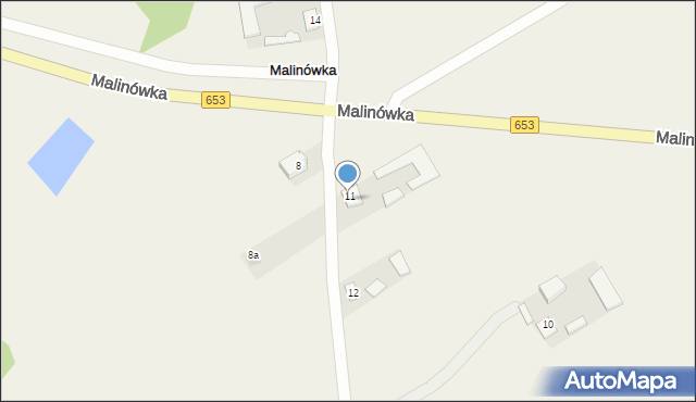 Malinówka, Malinówka, 13, mapa Malinówka