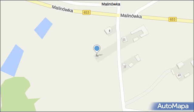 Malinówka, Malinówka, 8a, mapa Malinówka