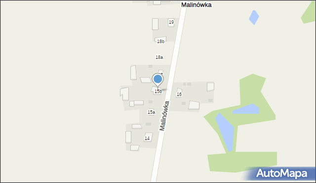 Malinówka, Malinówka, 15b, mapa Malinówka