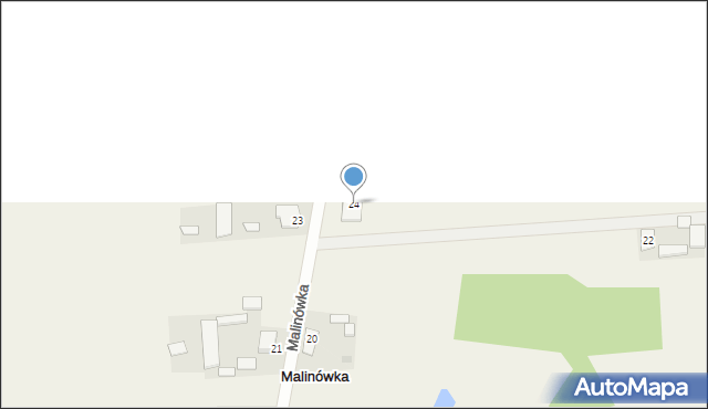 Malinówka, Malinówka, 24, mapa Malinówka