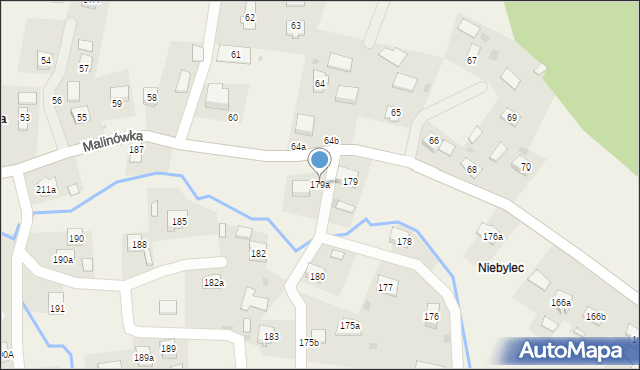 Malinówka, Malinówka, 179a, mapa Malinówka