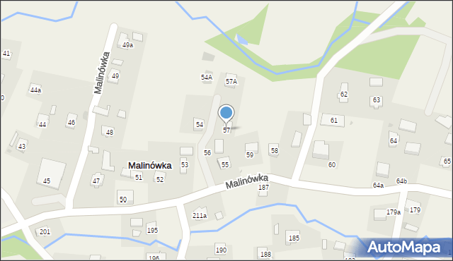 Malinówka, Malinówka, 57, mapa Malinówka