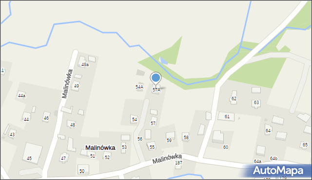 Malinówka, Malinówka, 57A, mapa Malinówka