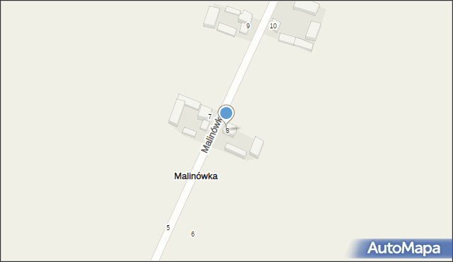 Malinówka, Malinówka, 8, mapa Malinówka