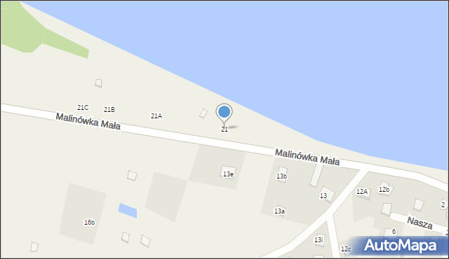 Malinówka Wielka, Malinówka Wielka, 21, mapa Malinówka Wielka