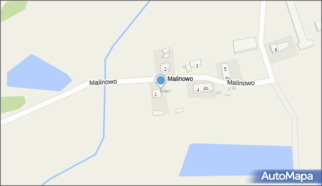 Malinowo, Malinowo, 1a, mapa Malinowo